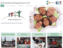 Tablet Screenshot of elpuentedeesperanza.org